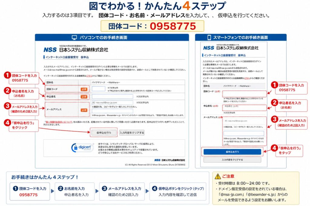 NSS登録方法